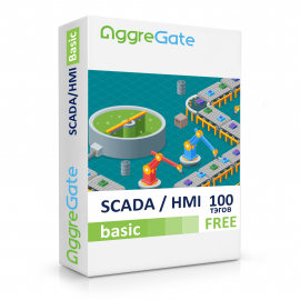 AggreGate SCADA/HMI Basic (100 тэгов БЕСПЛАТНО) - программная платформа для визуализации и управления технологическими процессами