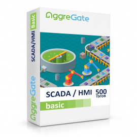 AggreGate SCADA/HMI Basic (500 тэгов) - программная платформа для визуализации и управления технологическими процессами