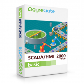 AggreGate SCADA/HMI Basic (2000 тэгов) - программная платформа для визуализации и управления технологическими процессами
