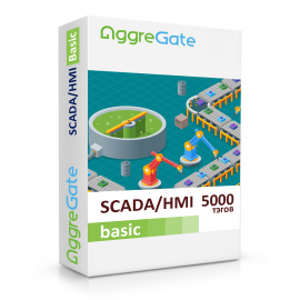 AggreGate SCADA/HMI Basic (5000 тэгов) - программная платформа для визуализации и управления технологическими процессами